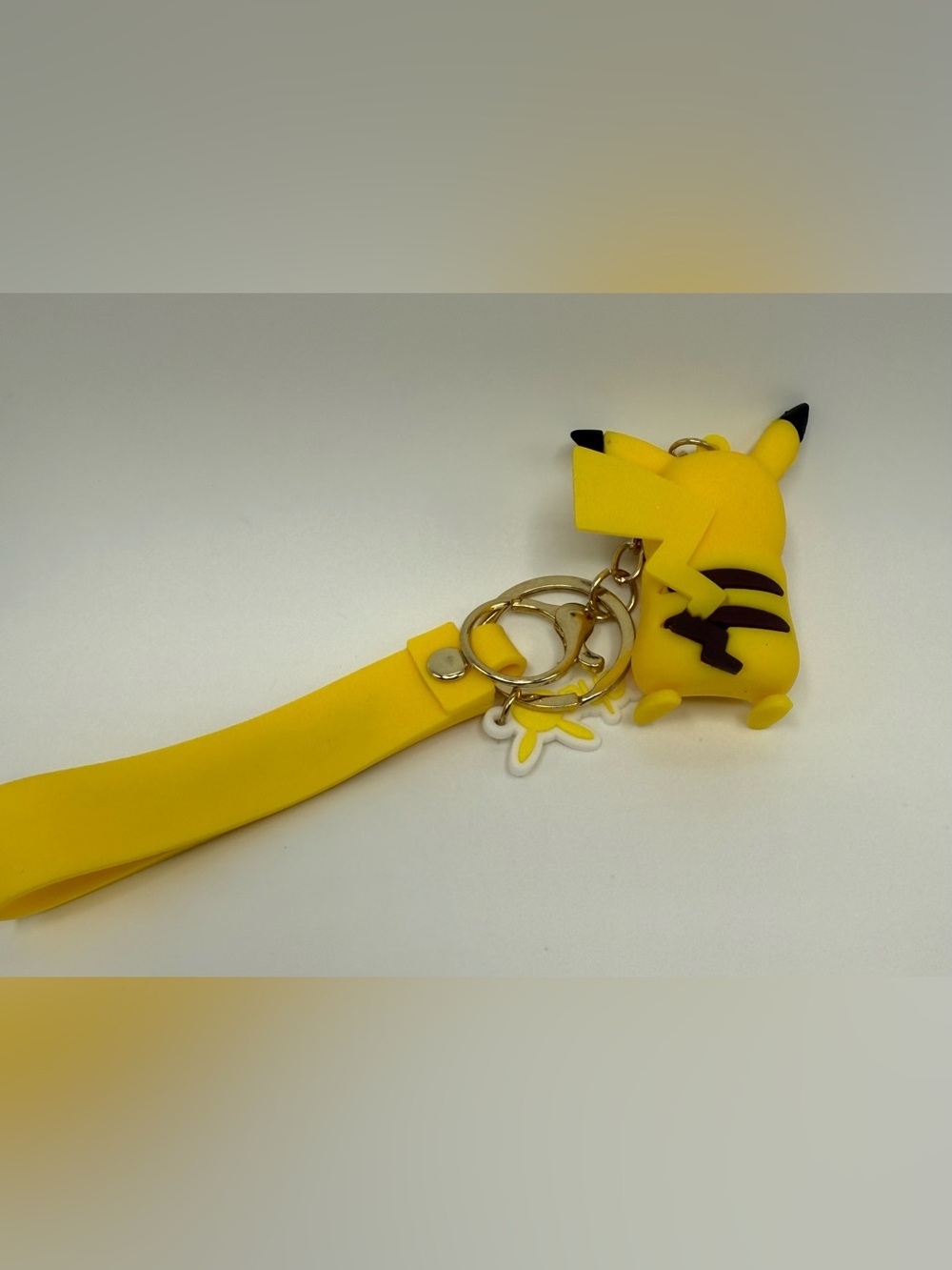Pikachu Yellow Silicone Keychain for Kids - Picture 5 of 6